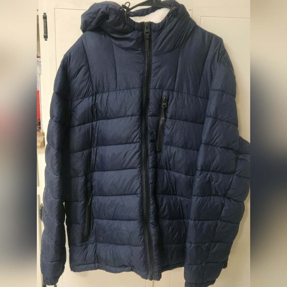 Levi's Dark Blue Puffer Jacket Size XXL